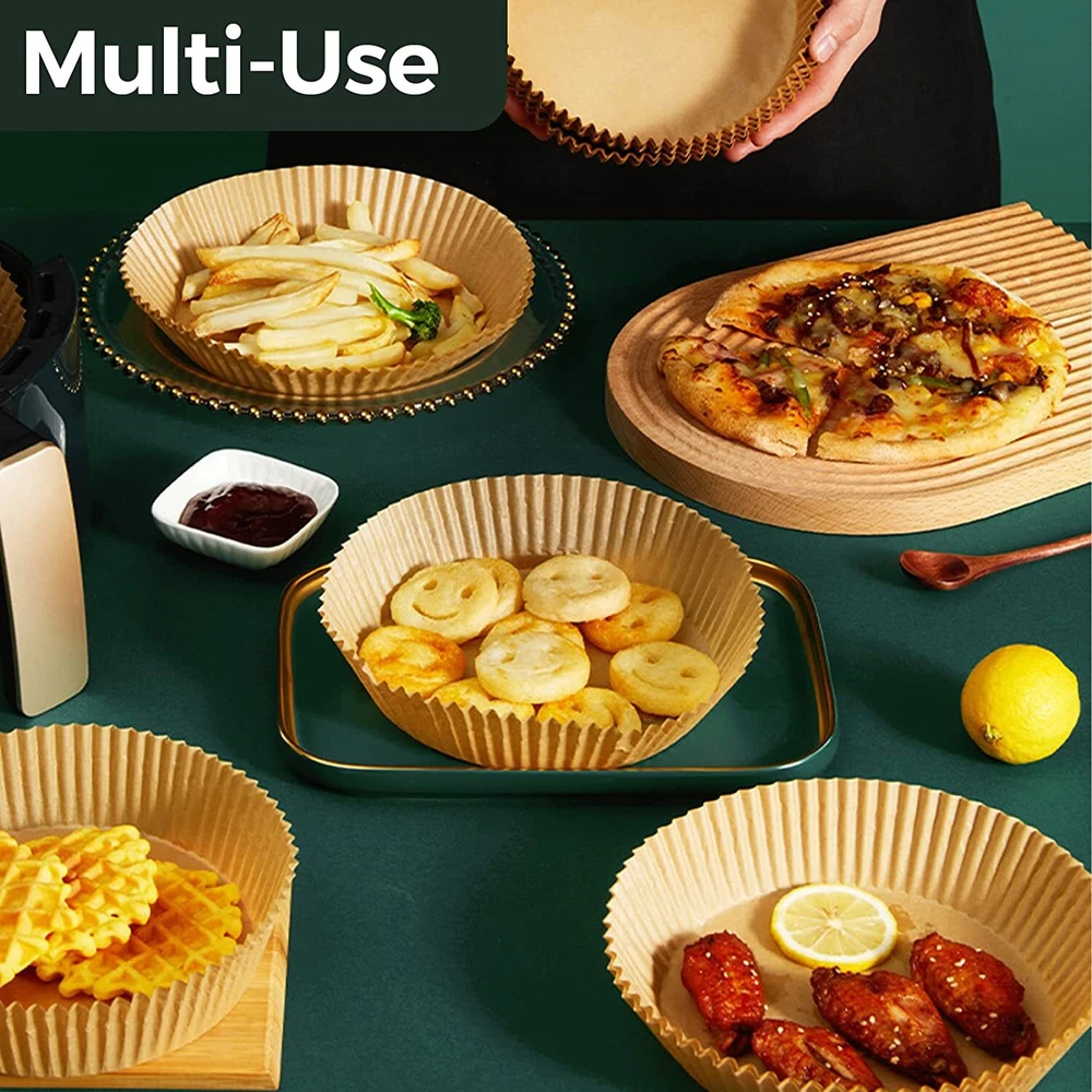Air Fryer Silicone Pot Basket Liners Non-Stick Safe Oven Baking Tray Accessories Air Fryer Silicone Pot Basket Liners Non-Stick Safe Oven Baking Tray Accessories