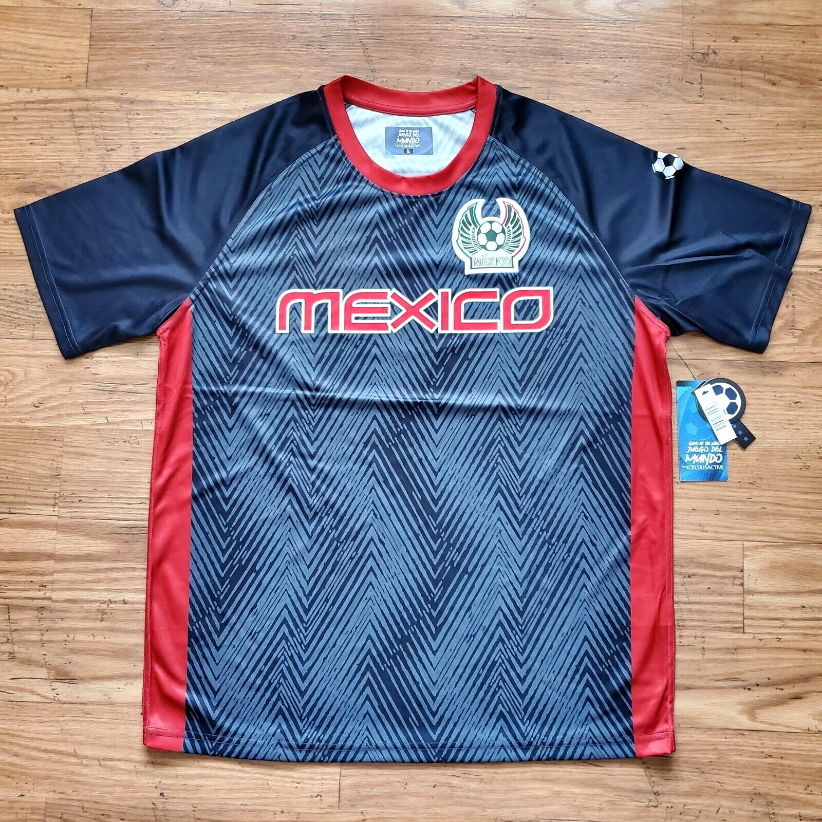 Mexico Soccer Men's Size Large Jersey Athletic Stretch NEW