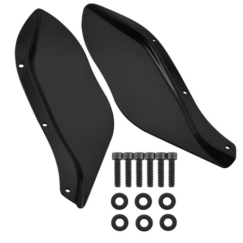 2PCS Black Batwing Side Fairing Windshield For Harley Electra Glide FLHX 1996-13 - Picture 22 of 22
