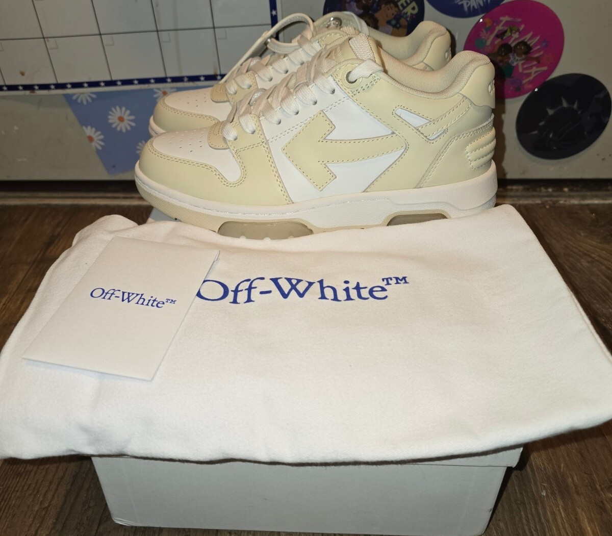 Off White Out Of Office Beige White Size 36 US 6 Womens | eBay