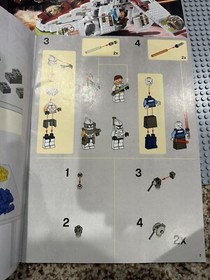 LEGO Star War Clone Wars Manuals Set  Gunship 7676 Instructions Books Only!!!