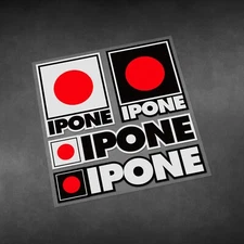 Motorcycle Car sponsor stickers for ipone engine oil Decals Vinyl Material