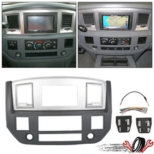 Stereo Radio Double Din Dash Kit For Dodge Ram 1500 2500 3500 Pickup 2006-2009