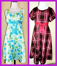 Bonnie Jean 2 Dress Lot Young Ladies Girls