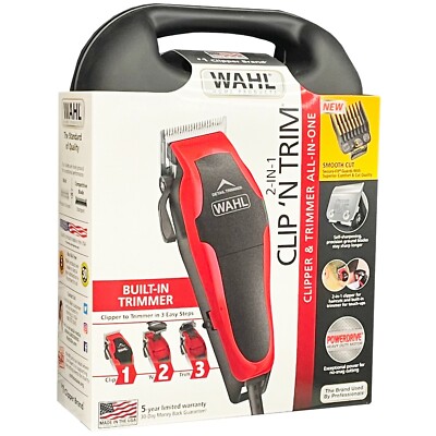 WAHL 2-IN-1 CLIP 'N TRIM HAIRCUTING KIT Hair Clipper