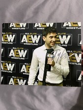 Tony Khan signed autographed 8x10 photo AEW CEO Rare PROOF 2