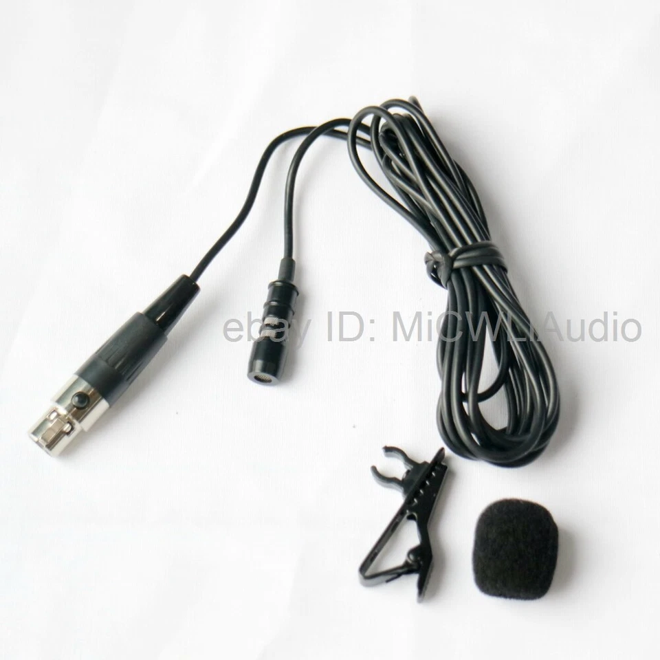 M7B Tie Clip Lavalier Microphone For Shure Wireless Mic Set TA4F mini XLR 4Pin - Image 2 of 4