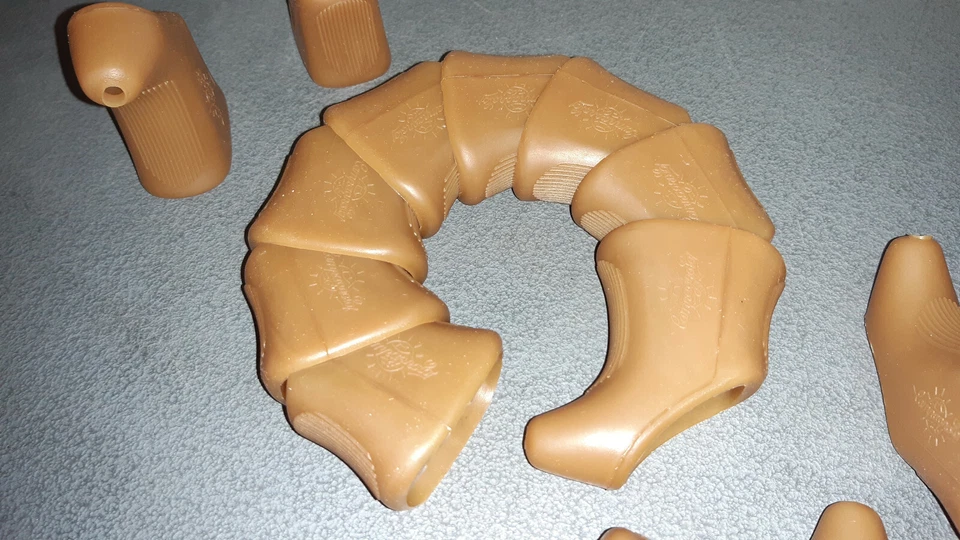 CAMPAGNOLO OLD LOGO Eroica Vintage - RUBBER BRAKE LEVERS HOODS Coprileve - Immagine 2 di 4