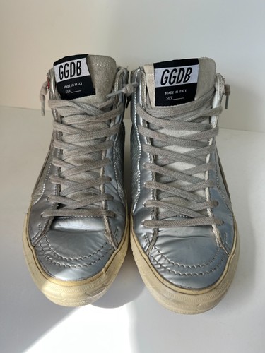 Golden Goose Slide trainers Silver & red glitter detail size 35 runs large - Picture 3 of 6