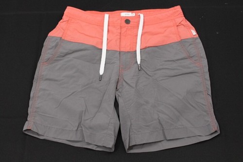 Bañador corto Onia Calder bloques de colores coral/gris multicolor para hombre pequeño