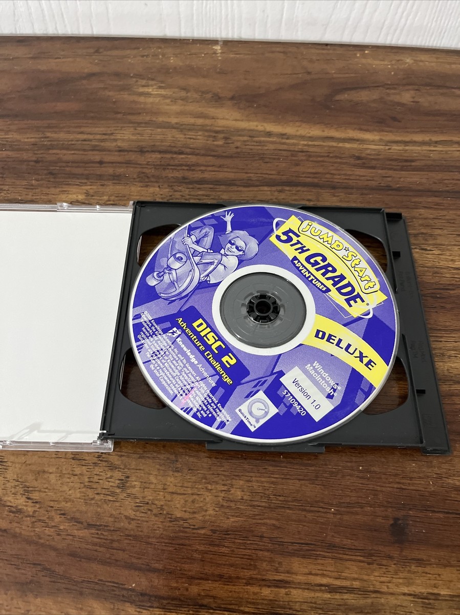 Jump Start 5th Grade Adventure Deluxe PC CD-Rom | 2 discs