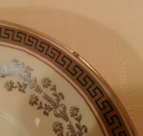 Set of 3 Johnson Brothers "Victorian" Demitasse Saucers 4 1/2" - Picture 4 of 5