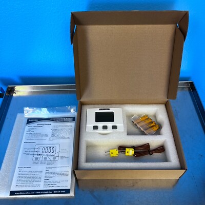 DICKSON SM325 LCD Display Temperature Data Logger -300F to 2000F, 2 type K probe