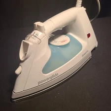 Rowenta Powerglide DE-09 White/Blue 1400W Stainless Steel Sole Plate Steam Iron