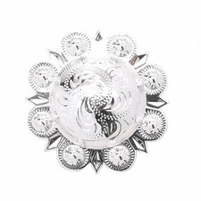 Berry Concho Silver Screw Back 1" 7862-02