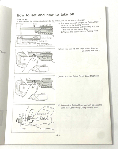 Brother KRC-900 Colour changer Instruction Manual 24 Pages - Picture 4 of 6