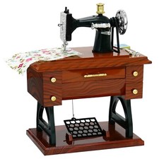 Sewing Machine Mini Music Box, Vintage Sewing Music Box Clockwork Home Crafts...