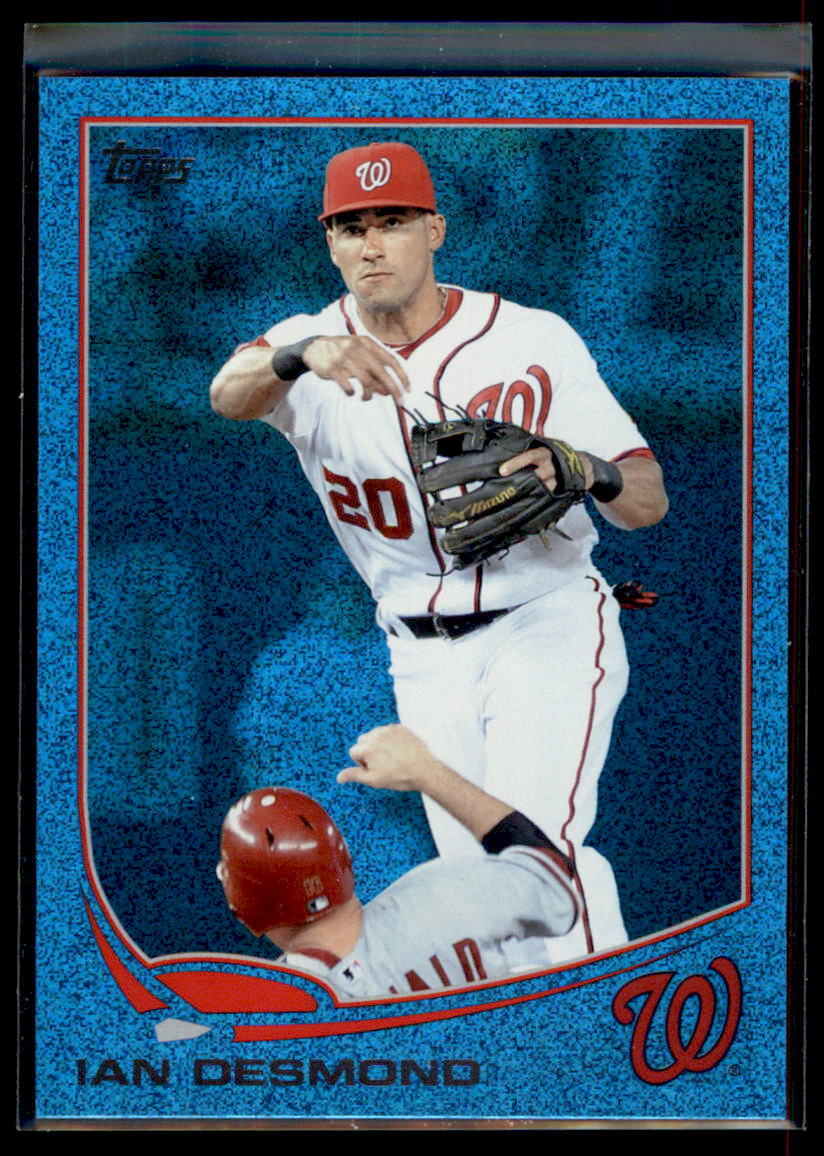 2013 Topps Silver Slate Blue Sparkle Ian Desmond #120 Washington