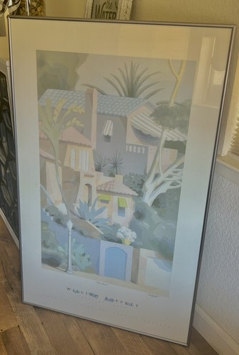 **ART LOVERS** 1988 William Buffett “Works on paper” signed print of “Via Luisa” - 第 1/3 張圖片