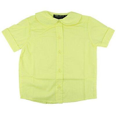 Smiths American Girls Baby 2T S/S Peter Pan Poplin Blouse Yellow FAST SHIP! D6