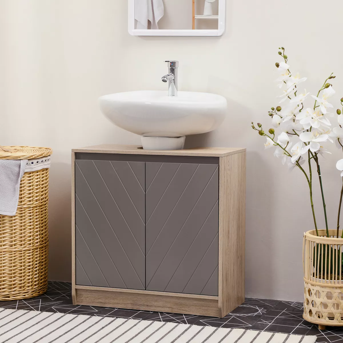 Pedestal Sink Storage Cabinet, Under Sink Cabinet, Bathroom Vanity