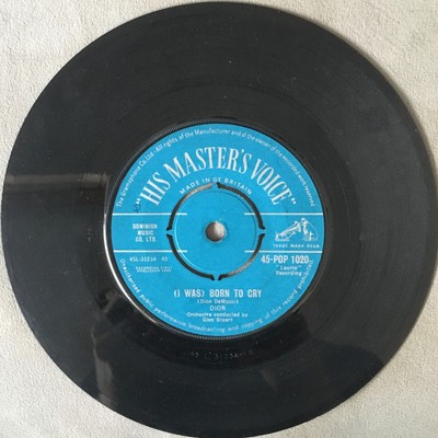 Dion- (I Was) Born To Cry 1962 7'' 45RPM His Master's Voice VG+ Rock & Roll