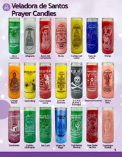 Veladoras Religiosas &  Veladoras Místicas  - 7 Days Religious Glass Candle