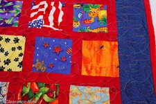 Handmade Baby Quilt Multi Colored Animals 34" Square New - Unused 3918