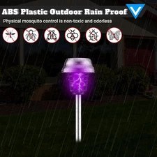 2PK Solar Mosquito Killer - Waterproof, Outdoor Lamp, Patio/Garden Use