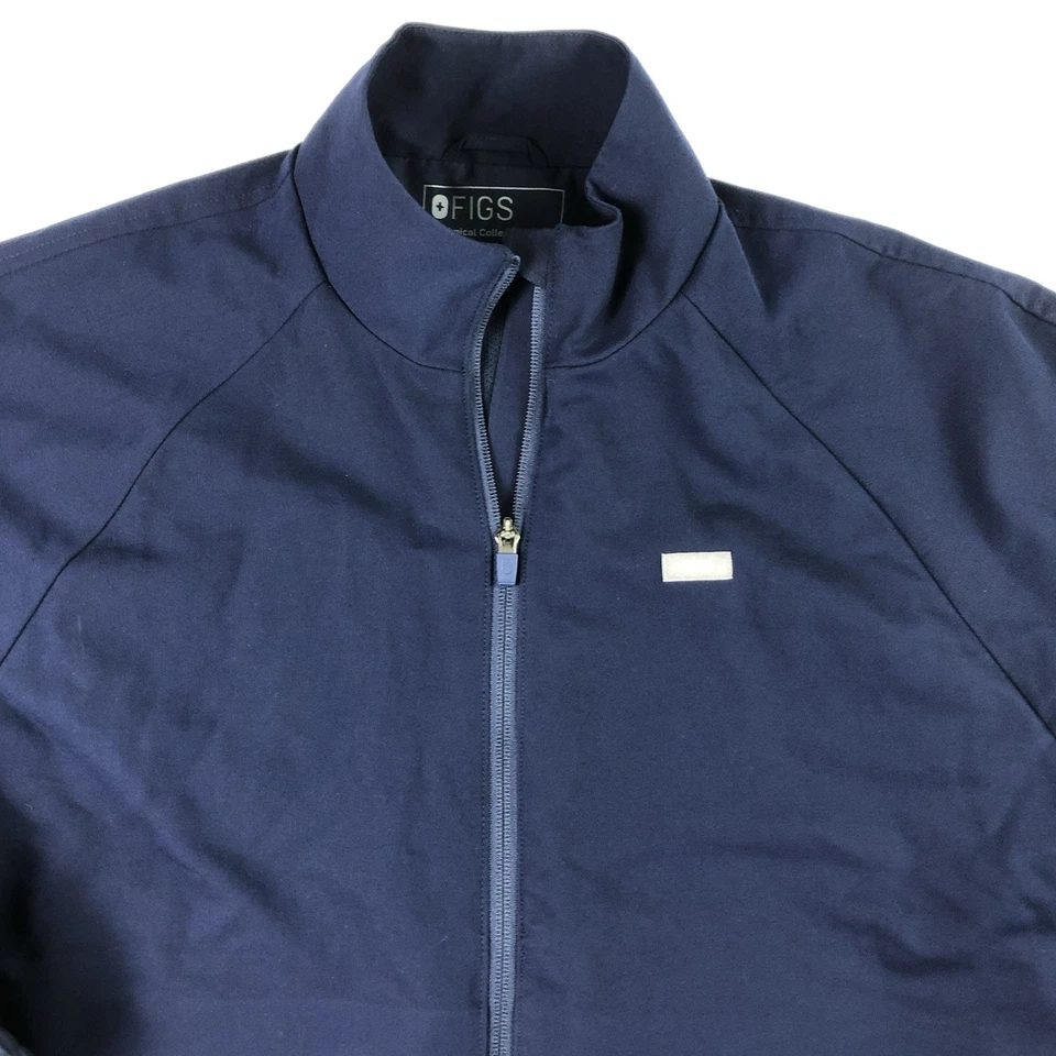 FIGS Sydney Scrub Jacket Womens Large Blue Full Zip - Image 4 of 4