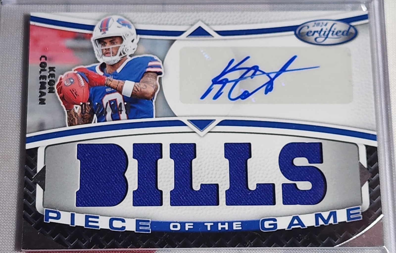 Keon Coleman Panini Certified Piece of the Game Signature Relics #POTGSKC Base