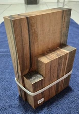 Macassar Ebony Cutoffs Wood Spindles Hobby Wood Turning Lumber Blanks Lot