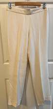 GUCCI 100% SILK SLACKS/PANTS CREAM SIZE 38 ITALY NWOT (30 US)