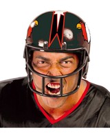 Schwarzer American Football Helm Als Sportler KostüMzubehöR FüR Karneval