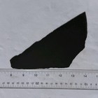 BASANITE SLAB ~69gr/jet black basalt intarsia doublet basonite basinite inlay — photo 10