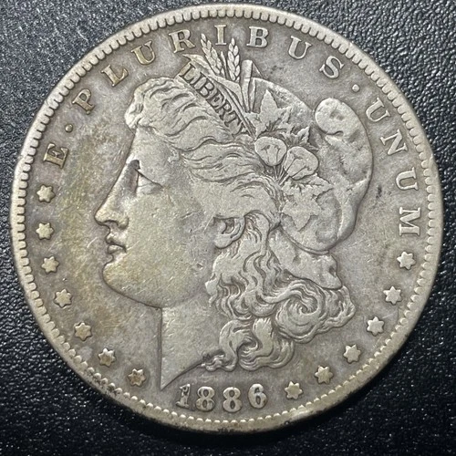 1886 S Morgan Silver Dollar $1 Better Grade Very Fine