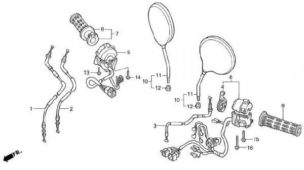 Kit de reconstrucción de pinza delantera genuina Honda CB1000 Super Four SC30 16 piezas nuevo Foto 4 de 4