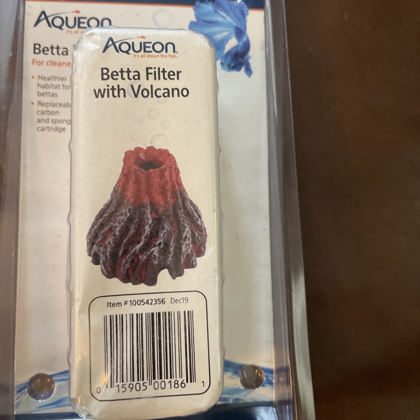 Aqueon Betta Filter with Volcano Air Pump Powered for Cleaner Clearer Water