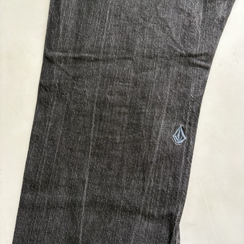 Volcom Vorta Slim Straight Jeans Mens Size W38 L32 Black Denim Stretch Skater - Picture 15 of 17