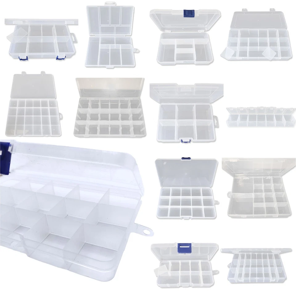 Sortimentskasten Sortierkiste Perlenbox Trennfächer Sortierbox Aufbewahrungsbox - Bild 2 von 2