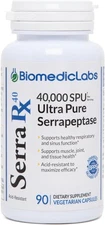 Serra-RX 40,000 SPU Serrapeptase - Acid-Resistant Proteolytic Systemic... 