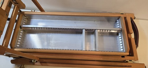 Mabef M23 Backpacker Portable Travel Field Easel Sketch Box Italy - Nice Shape - Picture 7 of 24