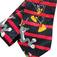 Looney Tunes Mania Collection Character Colorstipe Men's Neck Tie 1995