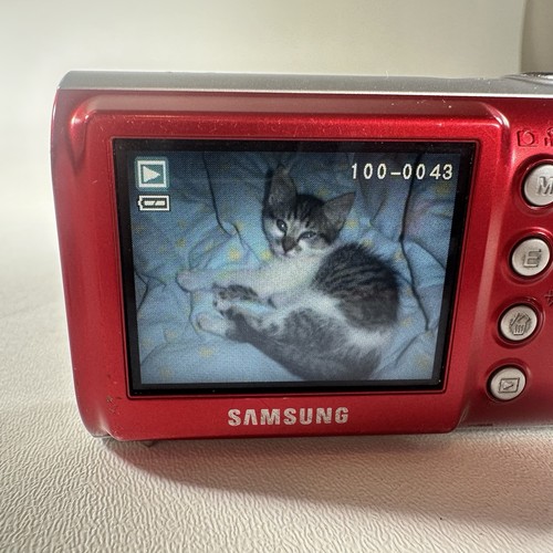 Samsung Digital Camera Digimax A503 5.0MP Red Tested Works - Picture 5 of 8