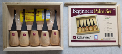 Flexcut 5 Piece Regular Palm Set EXTERIOR BOX DAMAGE