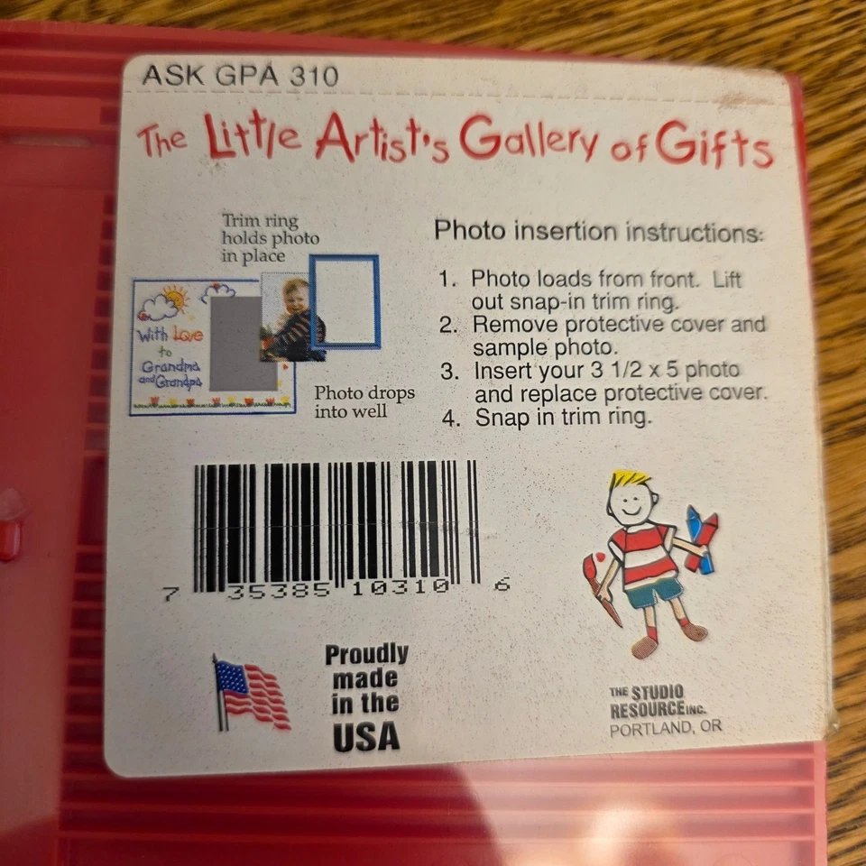 NWT Little Artists Gallery Gifts Christmas Photo Frame Naughty Nice Ask Grandpa - Image 3 of 4