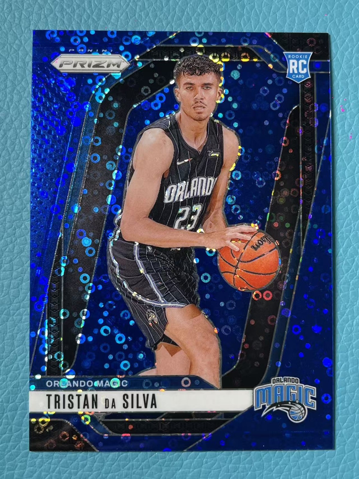 Tristan Da Silva 2024-25 Panini Prizm 025/150 Blue Disco RC #256