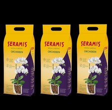 3 x Seramis Spezial-Substrat für Orchideen 7 L Tongranulat ersetzt Orchideenerde