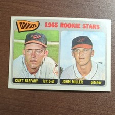 Topps 1965 #49 Orioles Rookie Stars Curt Blefary John Miller MLB Card. rookie card picture