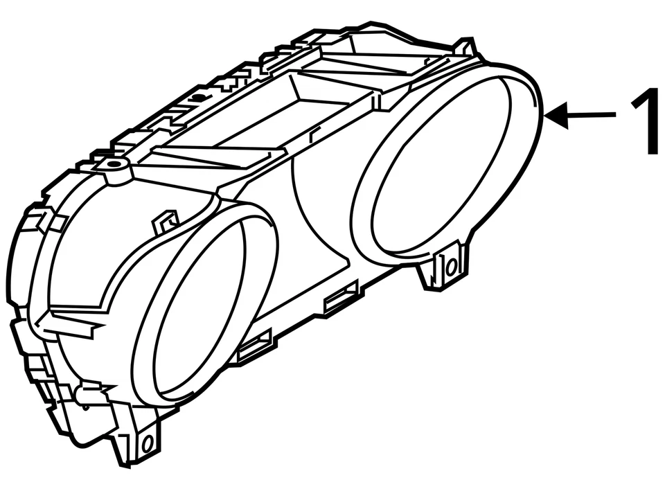 Speedometer Cluster Analog Display MPH Fits 18-19 XF 824610 - Image 3 of 4